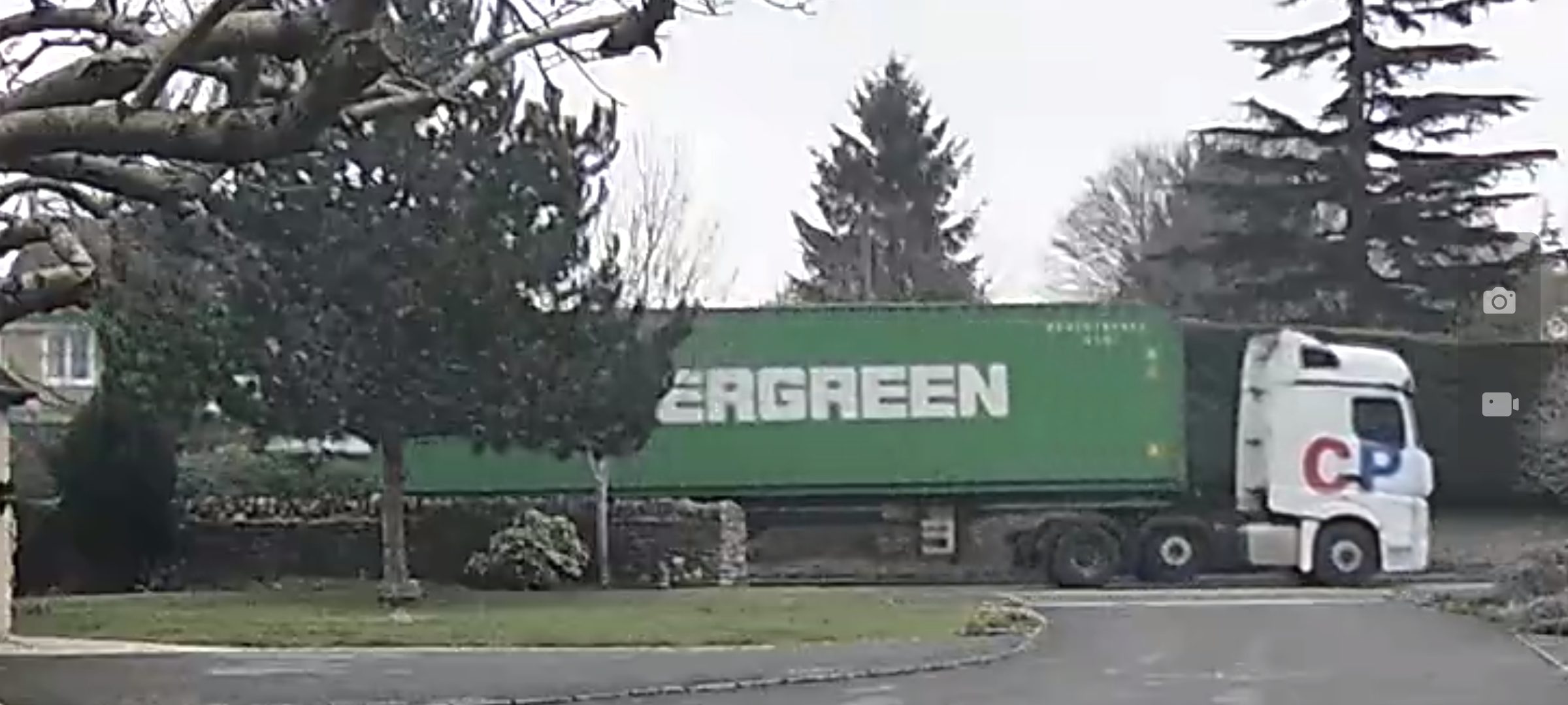 HGV en route through Charney